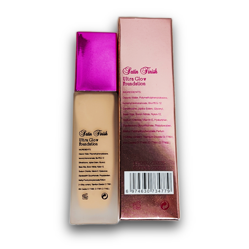 ✨ Kashees Ultra Glow Satin Finish Foundation – Flawless Glow, Featherlight Feel
