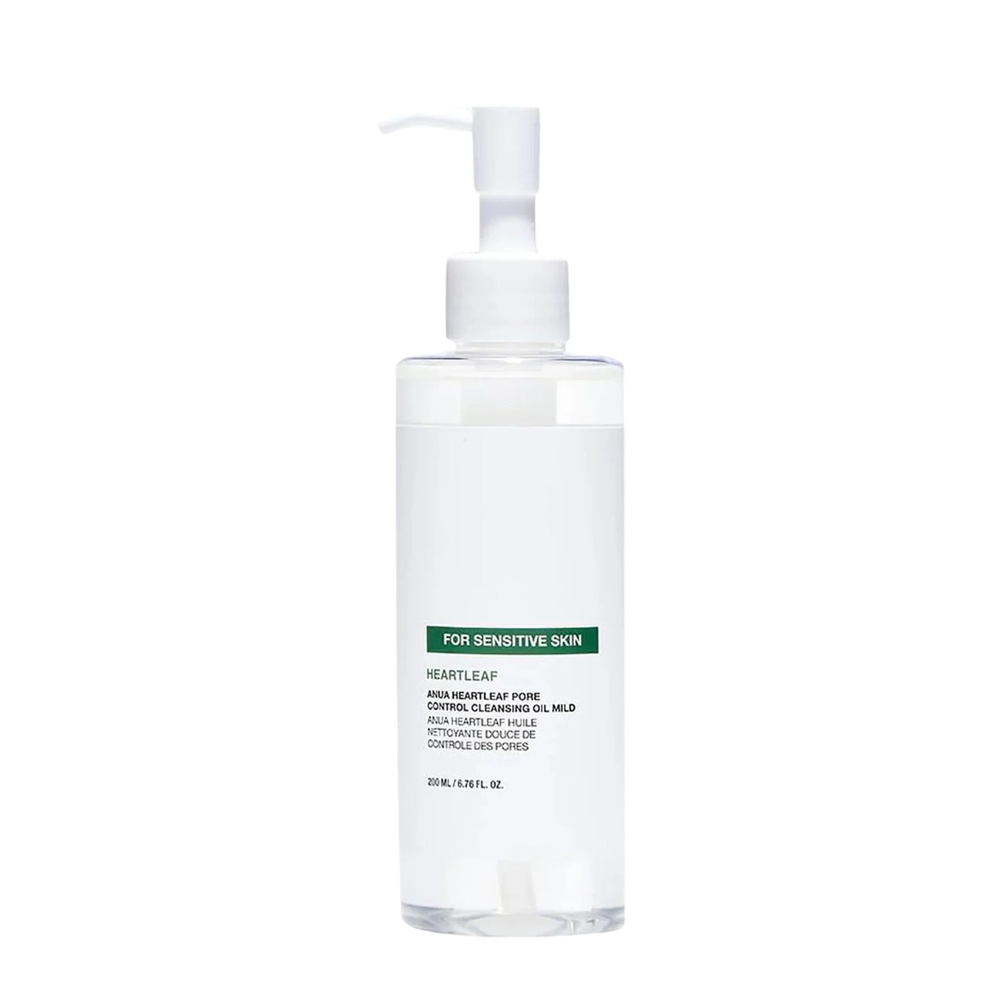 Skincare bottle with pump dispenser on a white background