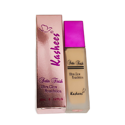 ✨ Kashees Ultra Glow Satin Finish Foundation – Flawless Glow, Featherlight Feel