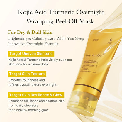 medicube KOJIC ACID TURMERIC GOLD WRAPPING MASK